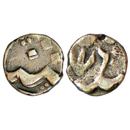 Madras Presidency - Arkat mint, silver 1/8 rupee (2 annas), in the name of Alamgir II, RY 