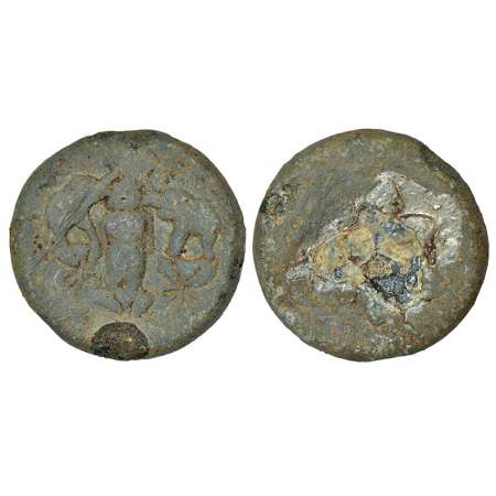 Satavahanas, heavy weight lead coin of 'Gajalakshmi' type, attributed to Siri Satakani (10