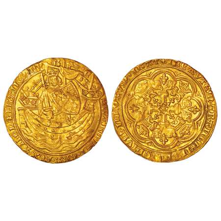 Great Britain, gold ryal, ND (1461-1470), 7.60g, in the name of Edward IV. Obv: King stand