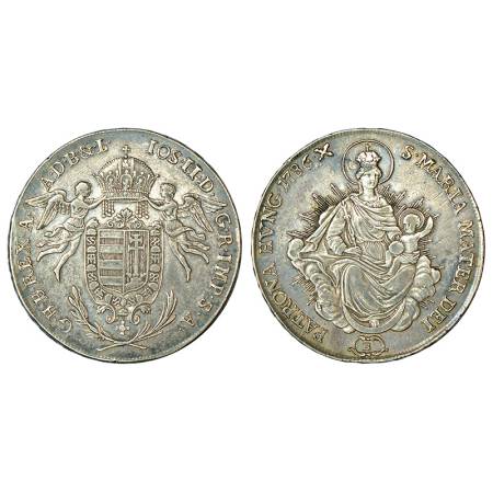 Hungary, Joseph II (1780-1790 AD), silver thaler, AD 1786, 'B' mint-mark, KM 400.2, 27.99g