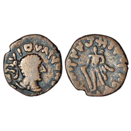 Kushans - copper tetradrachm of Kujula Kadphises (c.40-80 AD), Kabul-Kapisa series, posthu