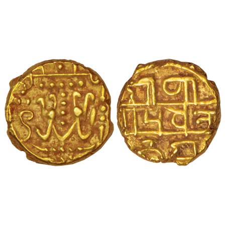 Alupas of Udipi, uncertain ruler (14th century AD), base gold pagoda, Udipi mint, MCSI-I 2