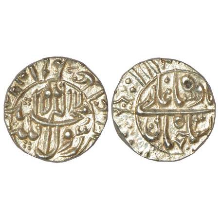 Shah Jahan (1628-1658 AD), silver ½ rupee, Surat mint, AH 1068/RY 31, both side legend in 