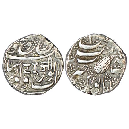 Sikh Empire, Governor Hari Singh Nalwa (1820-1821 AD), silver rupee, Khitta Kashmir mint, 