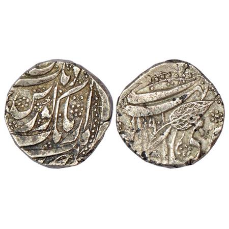 Sikh Empire, Governor Shaikh Gholam Muhyi ad-Din (April 1841-1845 AD), silver rupee, Kashm