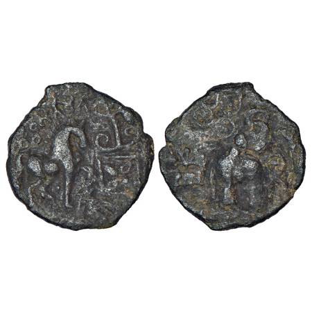 Ancient NE Madhya Pradesh / Baghelkhand (Chedi Desha) - cast copper coin of the city-state