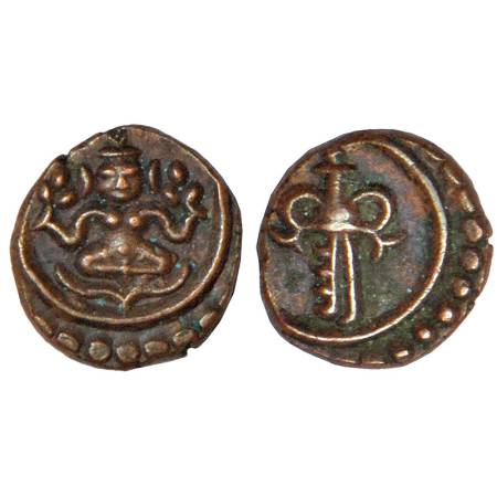 Travancore, Swati Thirunal Rama Varma (1829-1846 AD), copper cash, B. Sarasan 198.1-198.2,