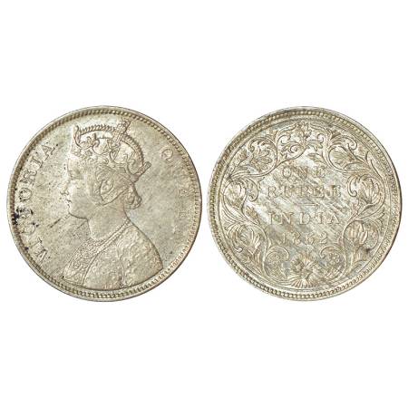Victoria Queen, silver rupee, 1862, Bombay mint, B/II/0/6, unlisted in PR, GK 325, 11.71g.