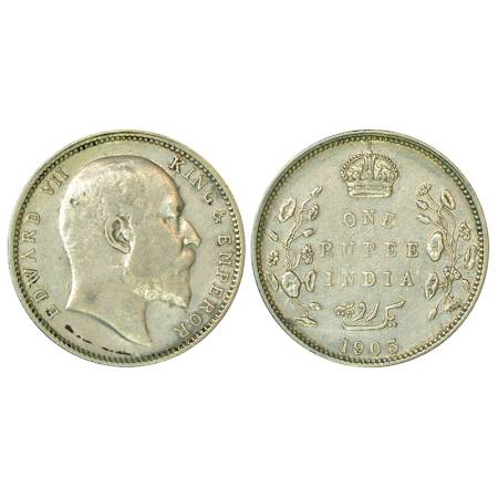 Edward VII, silver rupee, 1903, Bombay mint, 'B' raised, no dot, PR 198, 11.56g. Very fine