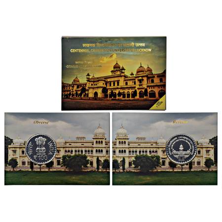 2020, Centennial Celebration University of Lucknow, single UNC coin, 100 rupees, Mumbai mi