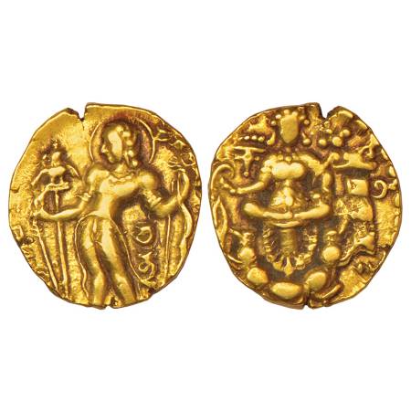 Gupta Empire, gold dinar of Chandra Gupta II (c.375-415 AD), 'Archer' type, Altekar Class 