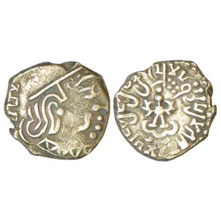 Gupta Empire - silver drachm of Kumara Gupta I (415-450 AD), 'Western India' type, S Kumar