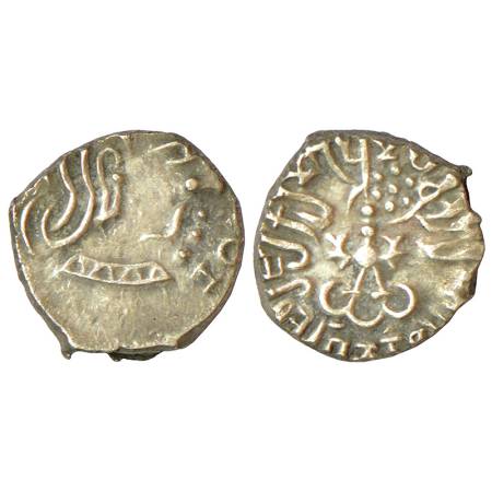 Gupta Empire - silver drachm of Kumara Gupta I (415-450 AD), Western India type, S Kumar C