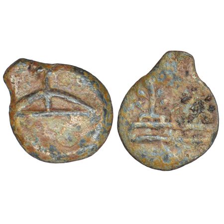 Kumaras of Karhad - uninscribed lead coin, (c. early-mid 1st century AD), not listed in PA