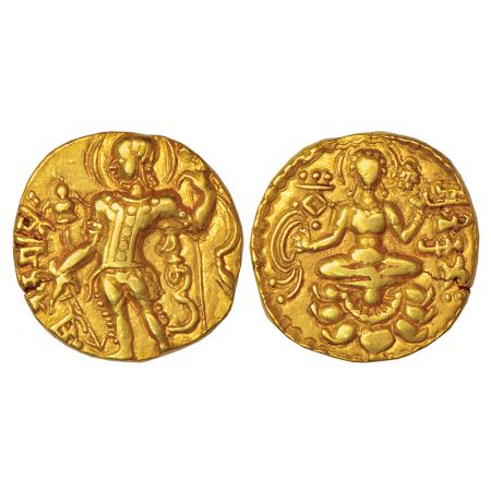 Gupta Empire, gold dinar of Chandra Gupta II (c.375-415 AD), 'Archer' type, S. Kumar Class