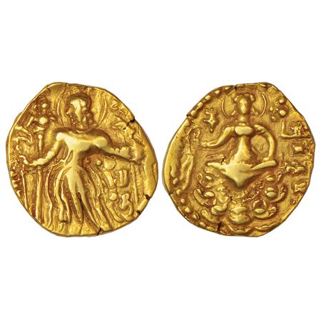 Gupta Empire, gold dinar of Chandra Gupta II (c.375-415 AD), 'Archer' type, Altekar Class 