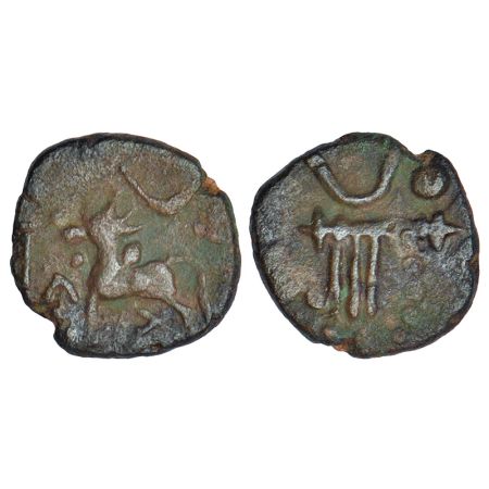 Feudatory rulers in Karnataka/Tamilnadu, unattributed copper cash, (c.1400-1500AD), not li