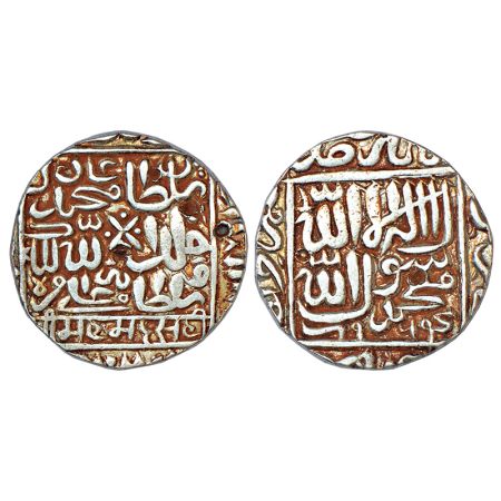 Sultans of Delhi, Suris, silver rupee of Muhammad Adil Shah (1552-1556 AD), Chunar mint, A