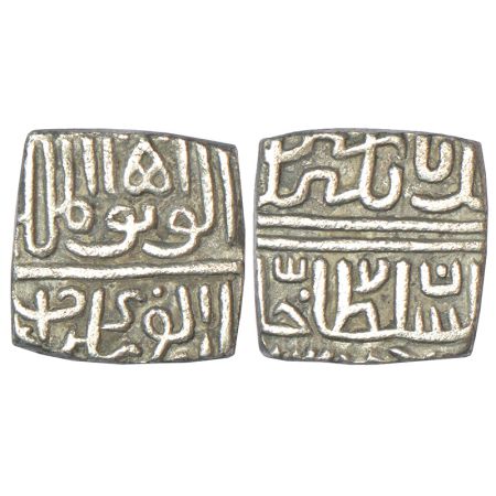 Sultans of Malwa, Silver square ½ tanka of Rana Sangram of Mewar (1509-1527 AD), G&G M200,
