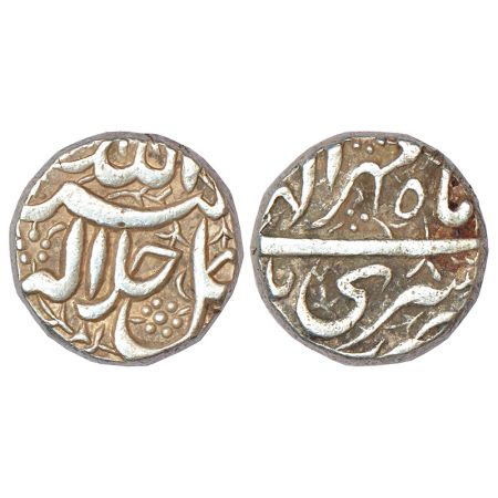 Akbar (1556-1605 AD), silver rupee, Srinagar mint, Mihr 48, KM 93.15, 11.38g. Good very fi