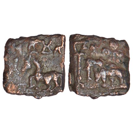 Ancient Chedi region - uninscribed cast coinage of Suktimati city-state, (c.200-150 BC), 1
