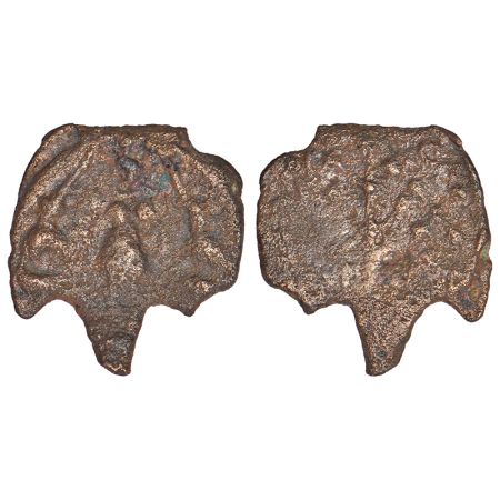 Ancient Vatsa region - uninscribed cast coinage of Kaushambi area, (c.200-150 BC), 'Abhish