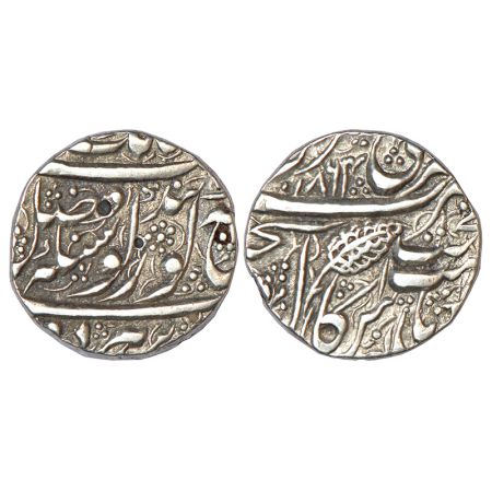 Sikh Empire, silver rupee, Amritsar mint, 'Nanak Shahi' couplet, VS 1864, G. Singh 01.32.0