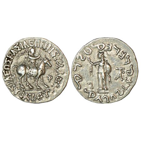 Indo-Scythians, silver tetradrachm of Azes (c.45-12 BC), ISCH 95.30-1T (for type), 9.63g. 