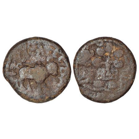 Satavahanas, lead coin of 'bull' type, attributed to Siri Satakani (c.100-50 BC), Newase-P