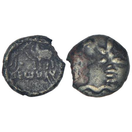Ancient Saketa region - monarchical die-struck coinage of Ayodhya area, copper coin of Vij