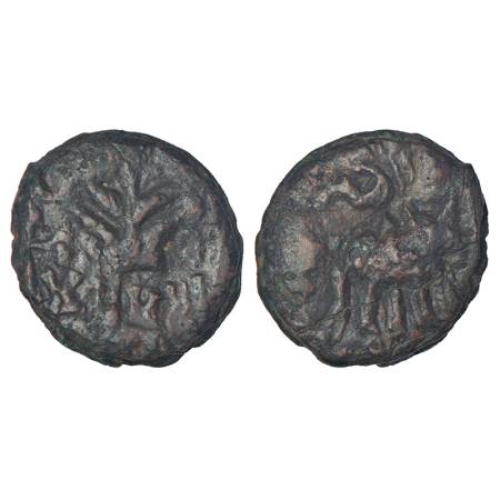 Kaushambi (Vasta) - monarchical coinage attributed to the post-Kushana period, alloyed cop