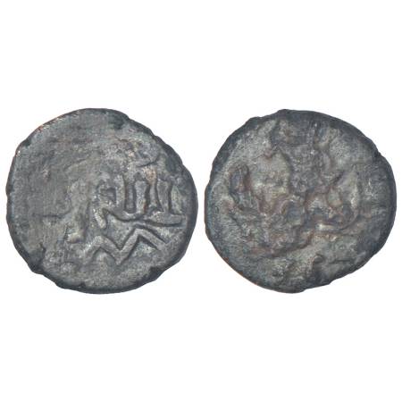 Mathura/Kaushambi?, pre-Kushan monarchical coinage - alloyed copper coin of Virasena (c.50