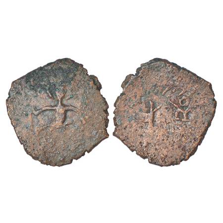 Post-Mauryan tribal republics - Yaudheyas, copper coin struck in the name of 'Brahmanya De