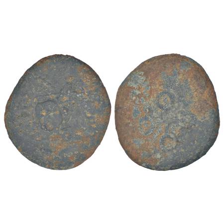 Satavahanas - 'elephant' type lead coin attributed to Kosikiputa Siri Satakani (c.50-30 BC