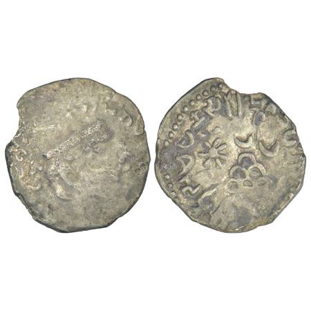 Western Kshatrapas, Karddamaka dynasty - silver drachm of Chashtana as Mahakshatrapa (c.78