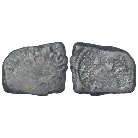 Western Kshatrapas, Karddamaka dynasty - copper coin of Vijaya(daman?), (c.100-110 AD), no
