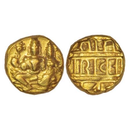 Vijayanagara Empire, Tuluva dynasty, gold varaha of Sadasiva Raya (1542-1568 AD), MCSI-I 7