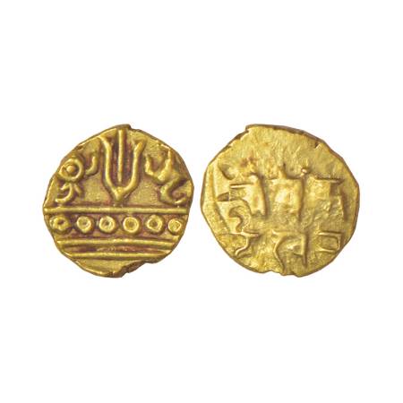 Vijayanagara Empire - late phase as Kings of Chandragiri/Penukonda, gold fanam, feudatory 