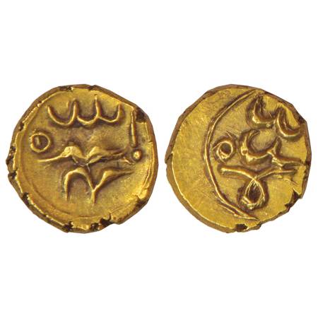 Sultans of Bijapur, Qutb Shahis of Golkonda/Adilshahis of Bijapur, unattributed gold fanam