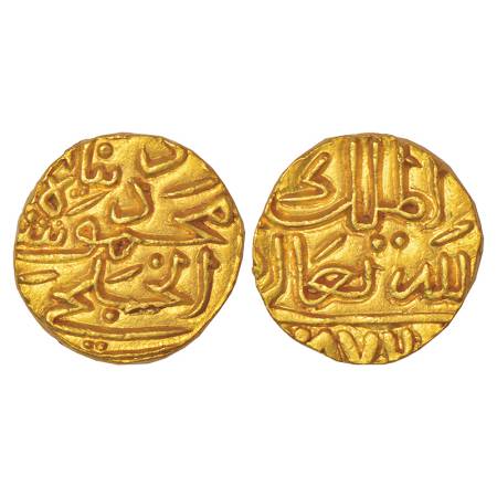 Sultans of Malwa, Gold dinar of Mahmud Khalji (1436-1469 AD), AH 872, 12.82g. Obv: Arabic 