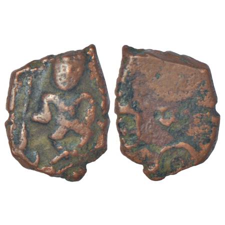 Ancient Malwa - post-Mauryan uninscribed die-struck copper coin of Ujjain/Mandasor area, '