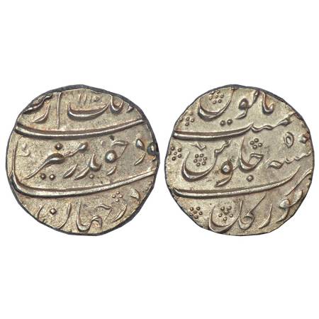 Aurangzeb (1658-1707 AD), silver rupee, Torgal mint (fully visible), AH 1110/RY 50 (sic), 