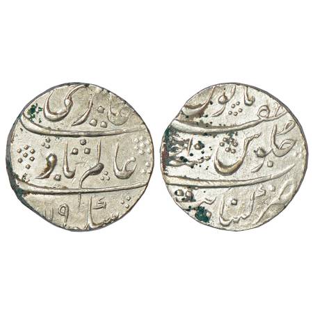 Shah Alam Bahadur (1707-1712 AD), silver rupee, Khambayat mint, AH 1119/RY Ahd, Zafar word