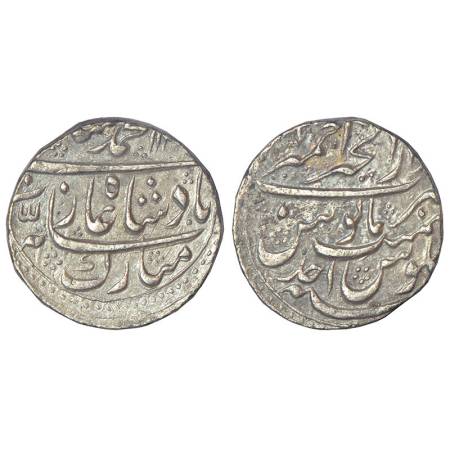 Muhammad Shah (1719-1748 AD), silver rupee, Dar ul-Khair Ajmer mint, AH 113x/RY Ahd, KM 43