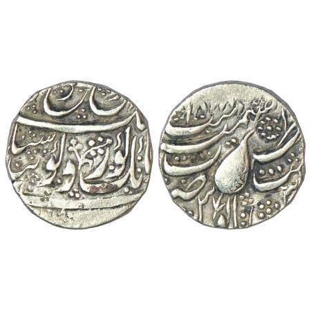 Sikh Empire, Governor Diwan Moti Ram (end of 1819-1820 AD), silver rupee, Khitta Kashmir m