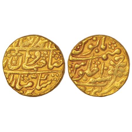 Jaipur, Mughal style issue, gold mohur, Sawai Jaipur mint, in the name of Muhammad Akbar I