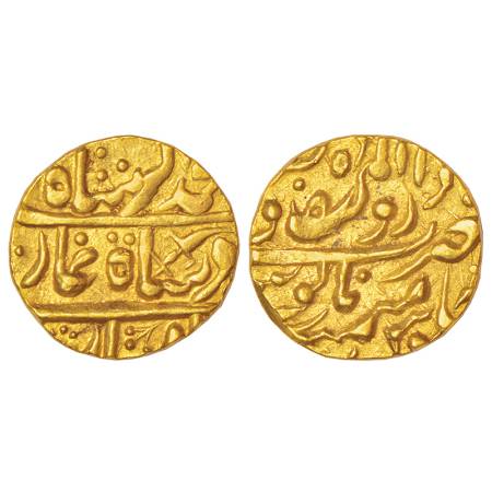 Jodhpur, Man Singh (1803-1843 AD), gold mohur, Dar al-Mansur Jodhpur mint, in the name of 