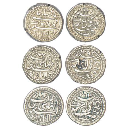 Junagadh, silver kori (3), with devanagri legend Diwan on obverse, AD 1890/AH 1249, KM Y15