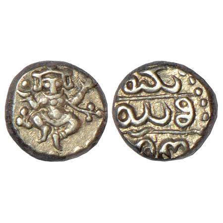 Mysore, British Protectorate, silver 1/3 pavali, Mysore mint, ND (1799-1810 AD), KM C200, 