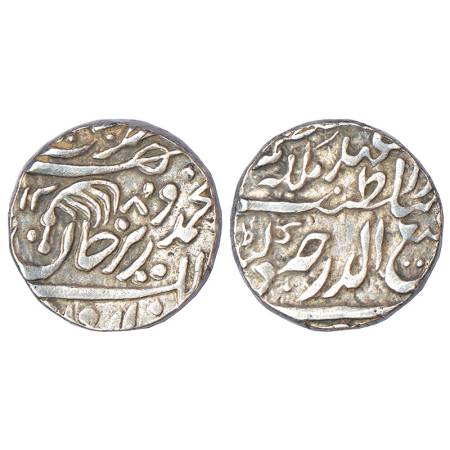 Tonk, silver rupee, struck in the names of Muhammad Wazir Khan (1834-1864 AD) and Queen Vi